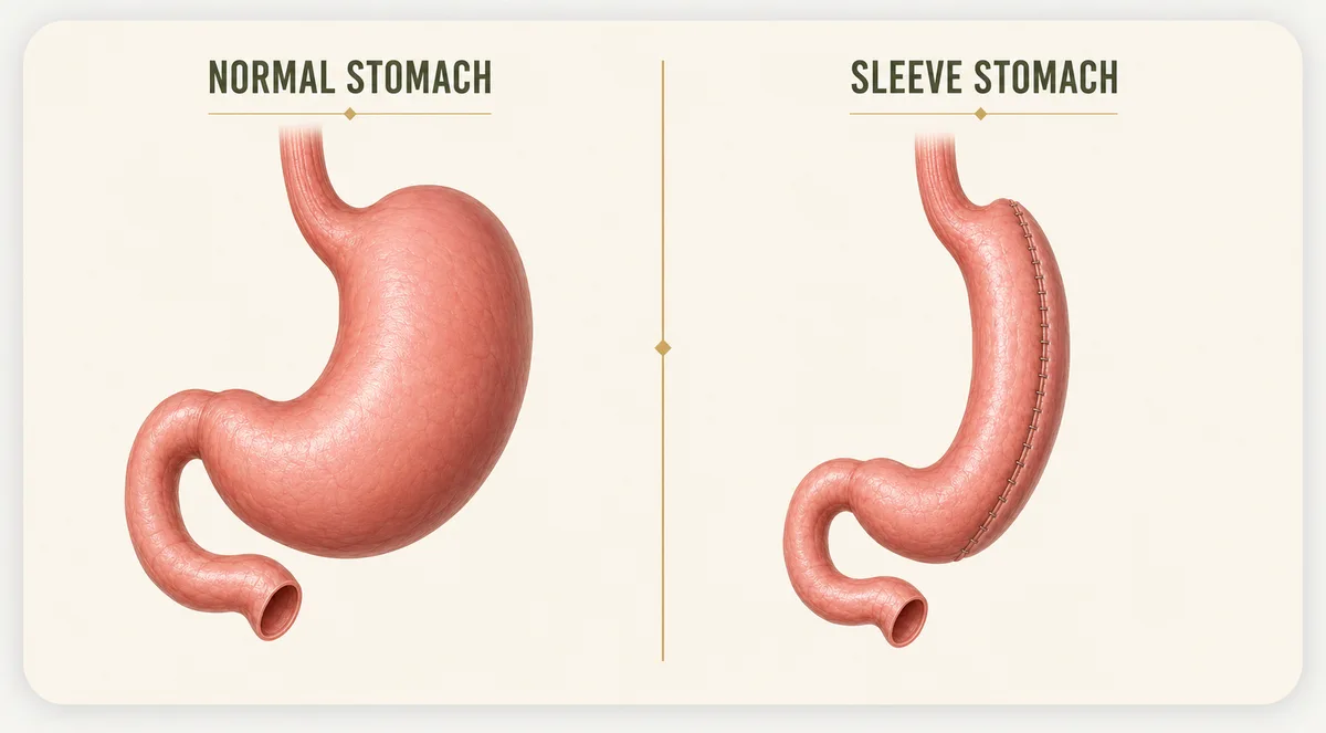 Illustration of how GLP-1 medication affects fullness signals in the brain, stomach emptying, and insulin release from the pancreas